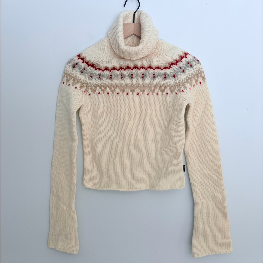 Abercrombie & Fitch Vintage Lambs Wool Turtle Neck Sweater Womens Small